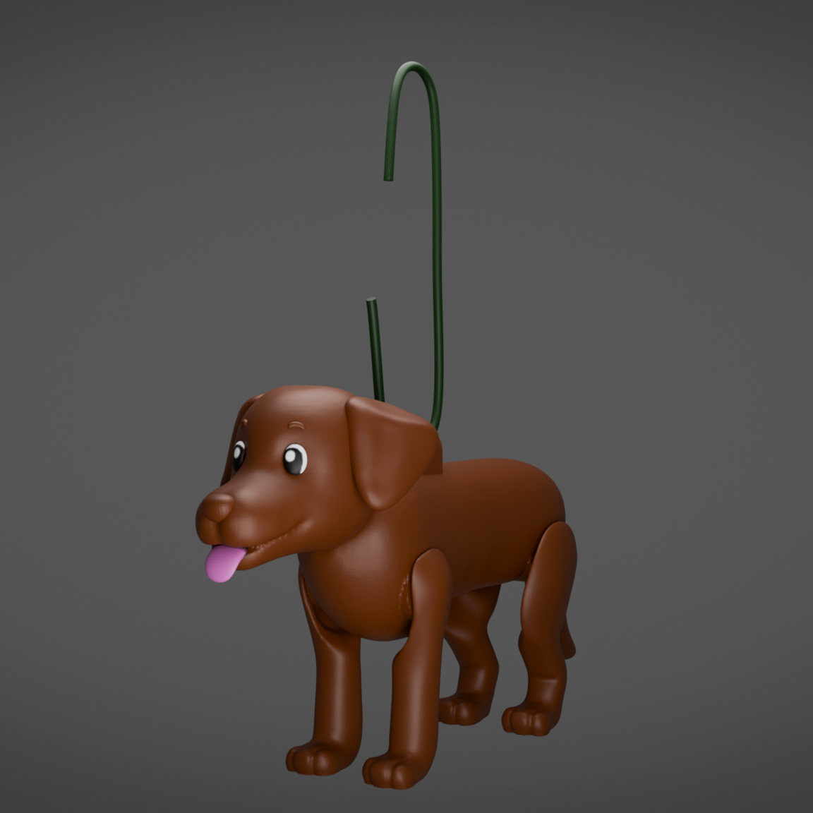 Chocolate Labrador Ornament