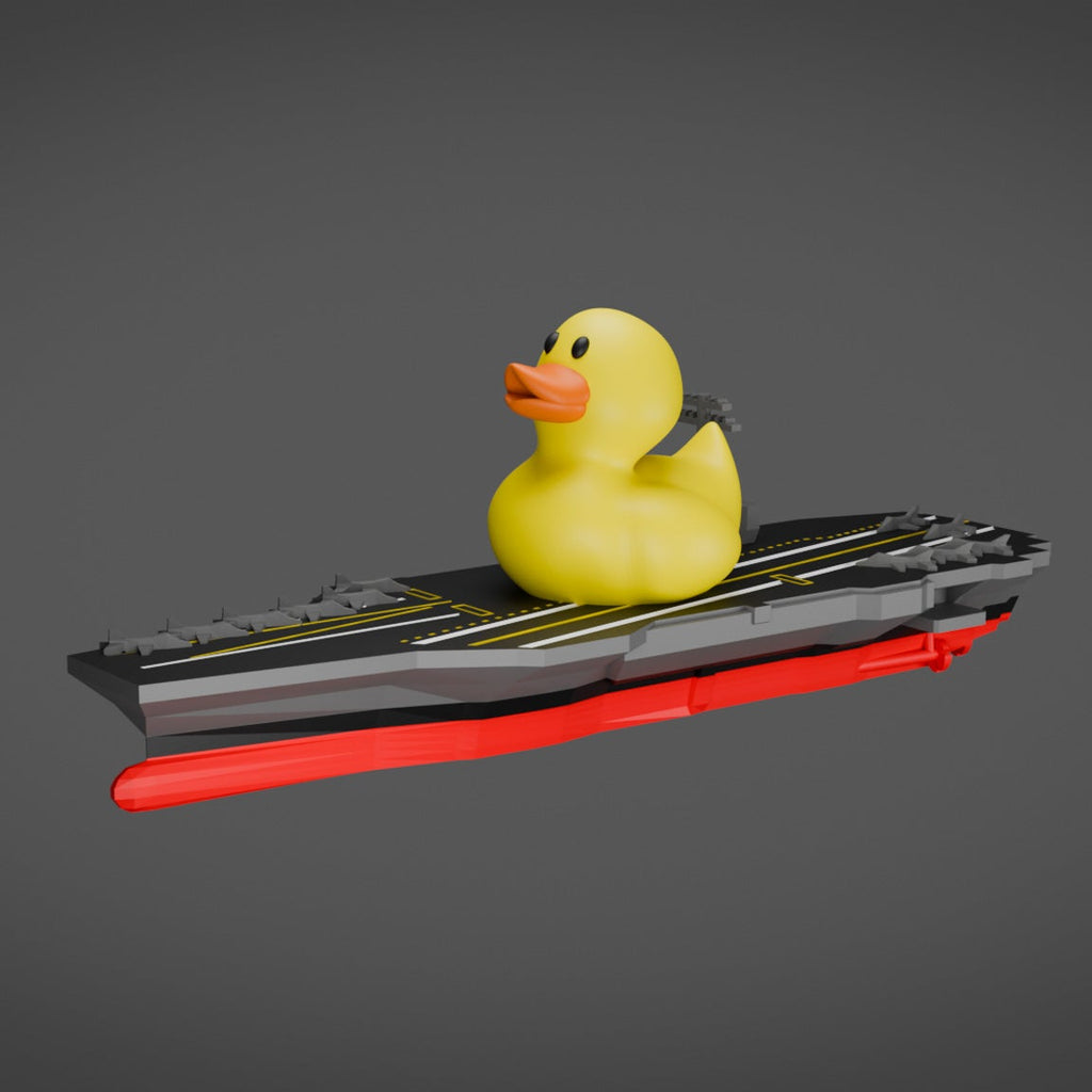 Duck on an Aircraft Carrier