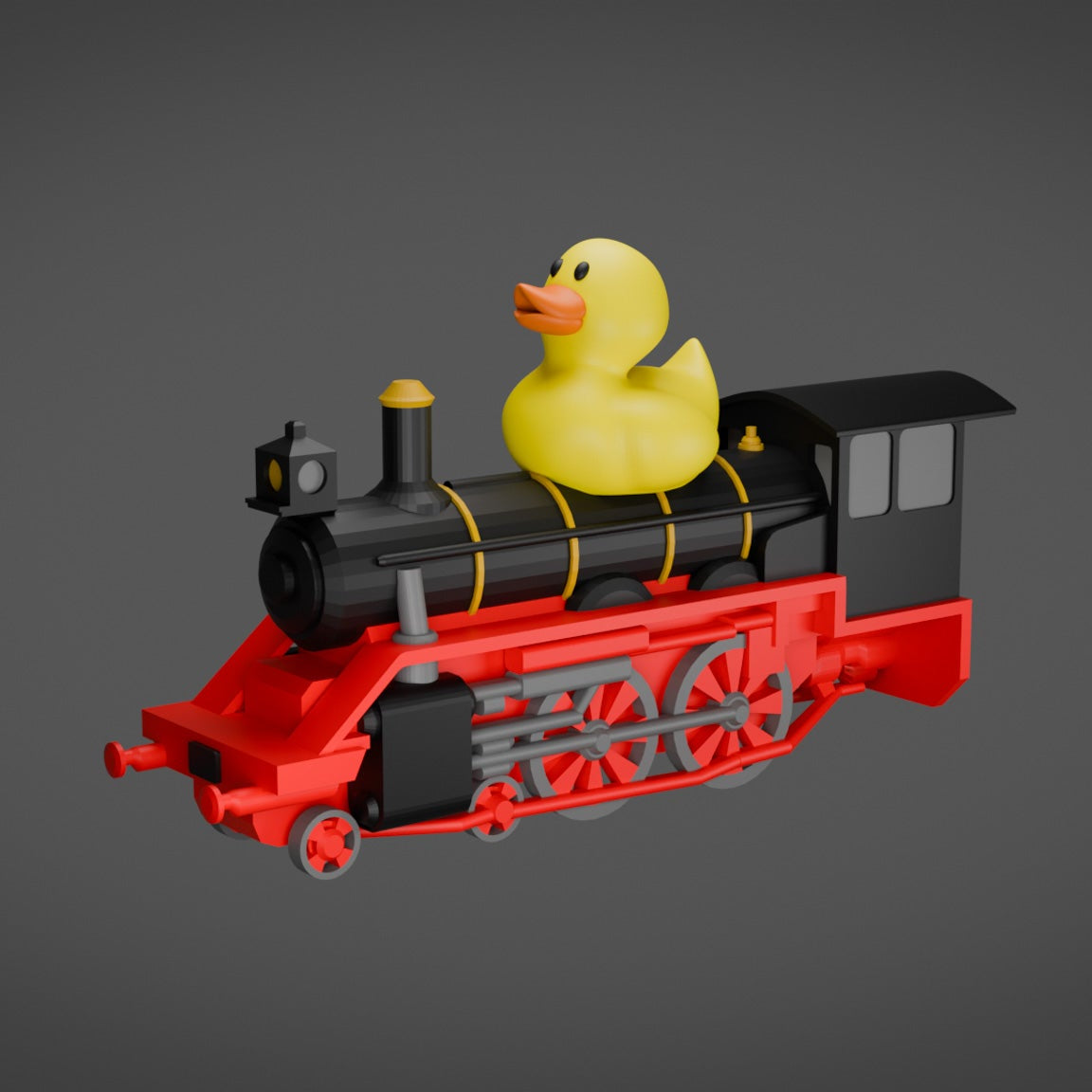 Duck on a Steam Train