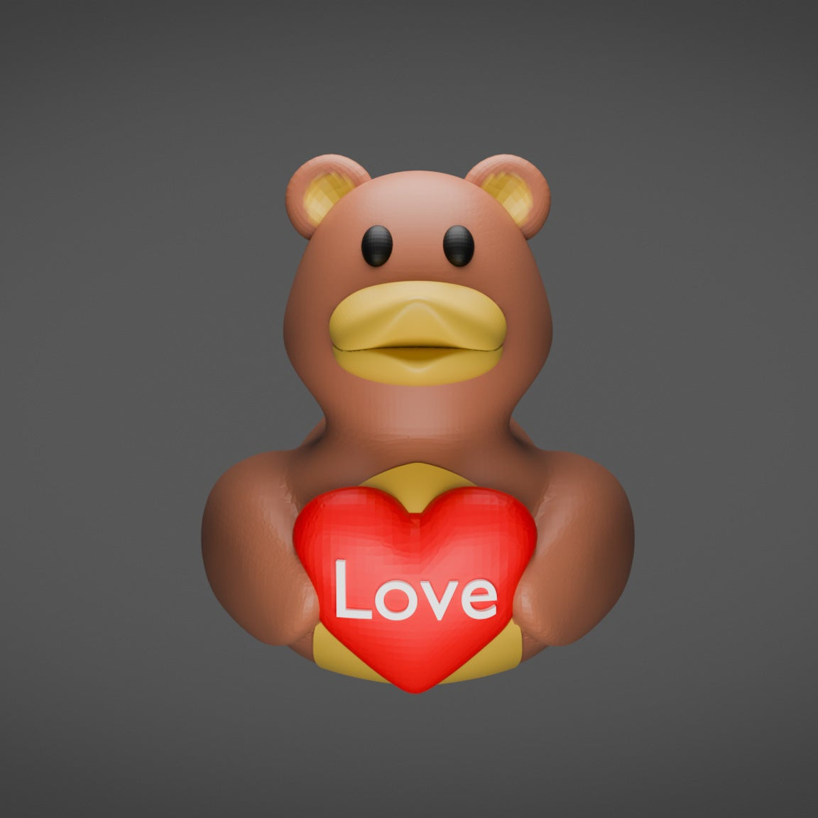 Valentine Bear Duck