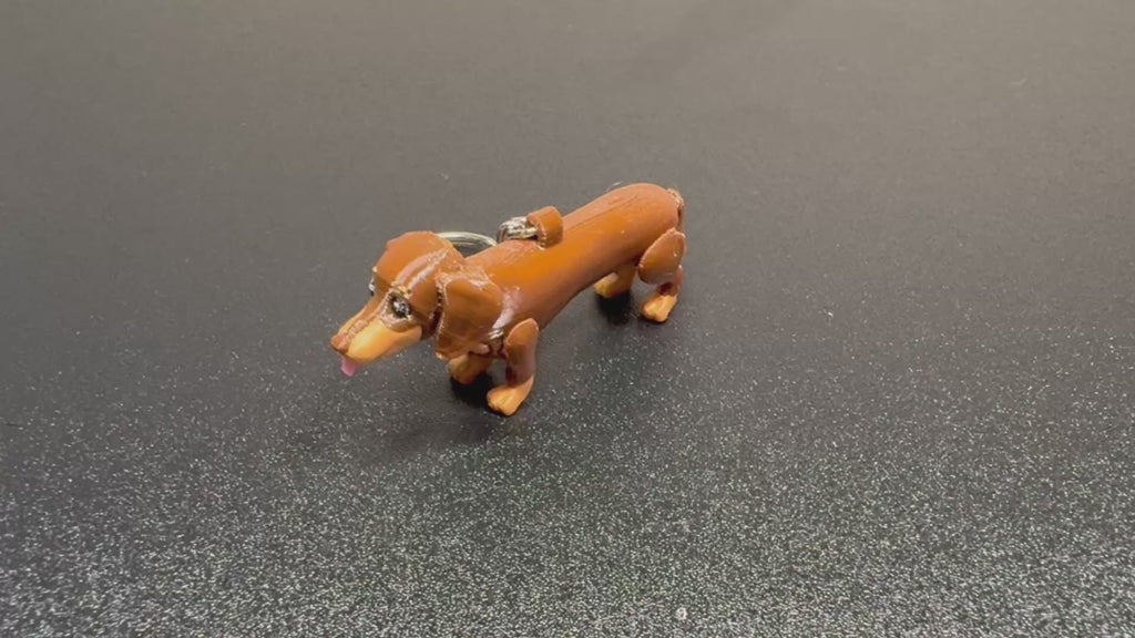 Chocolate and Tan Dachshund Ornament