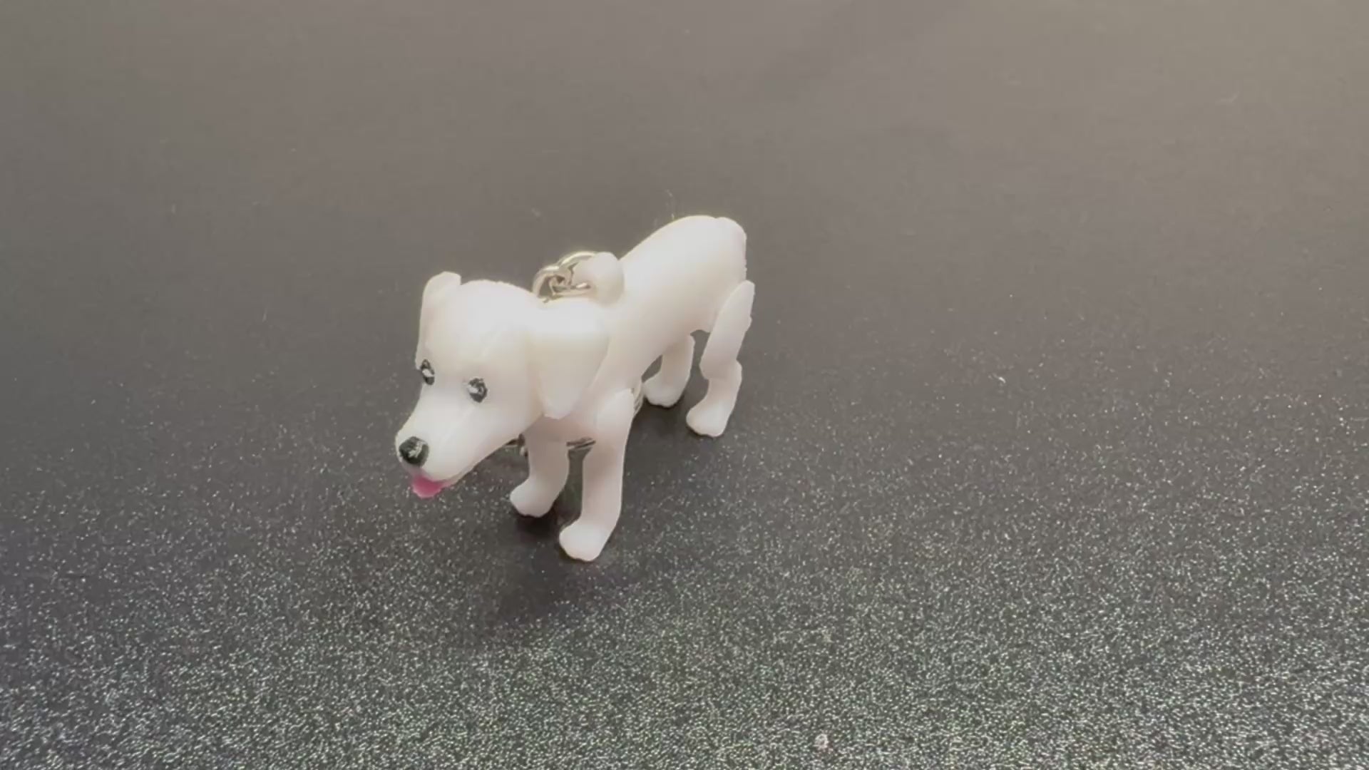 White Labrador Keychain