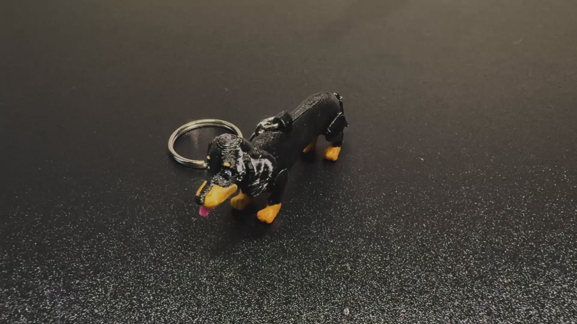 Black and Tan Dachshund Keychain