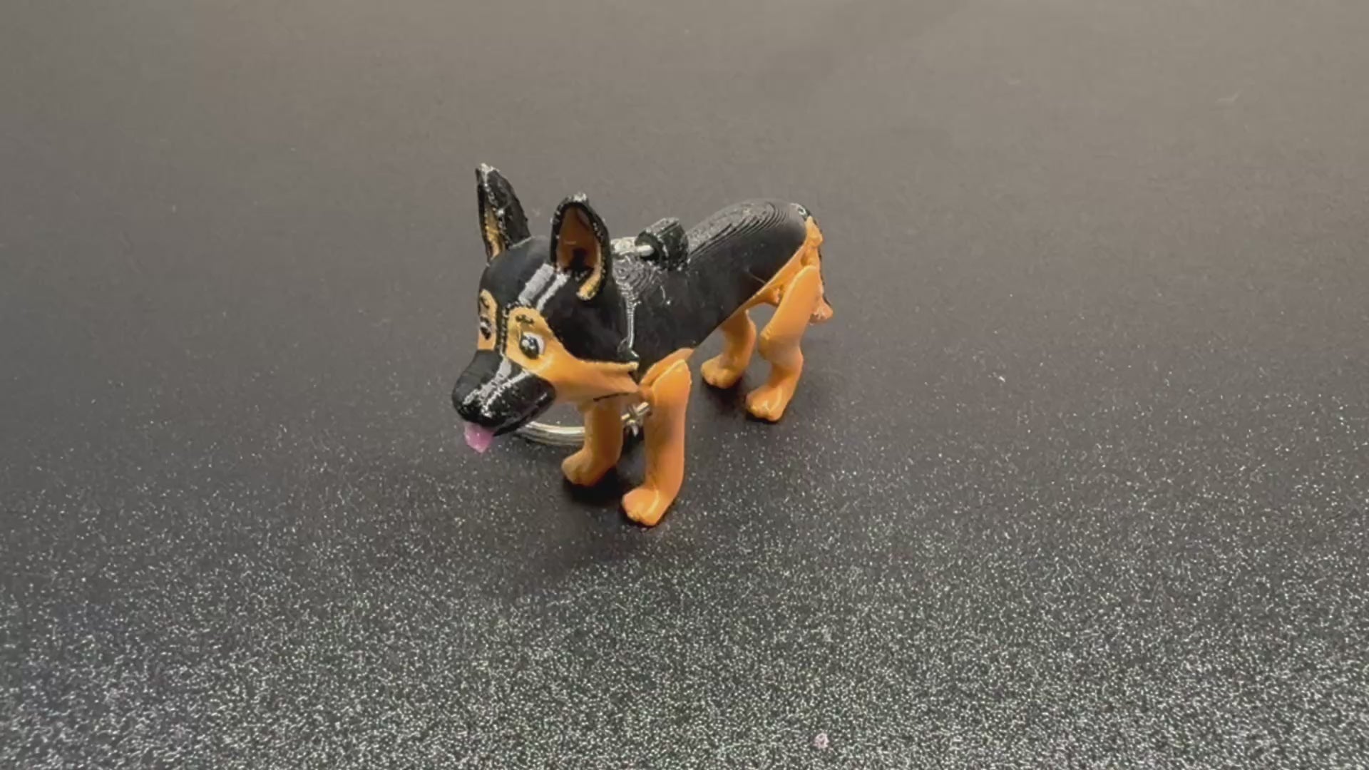 Black and Tan German Shepherd Keychain