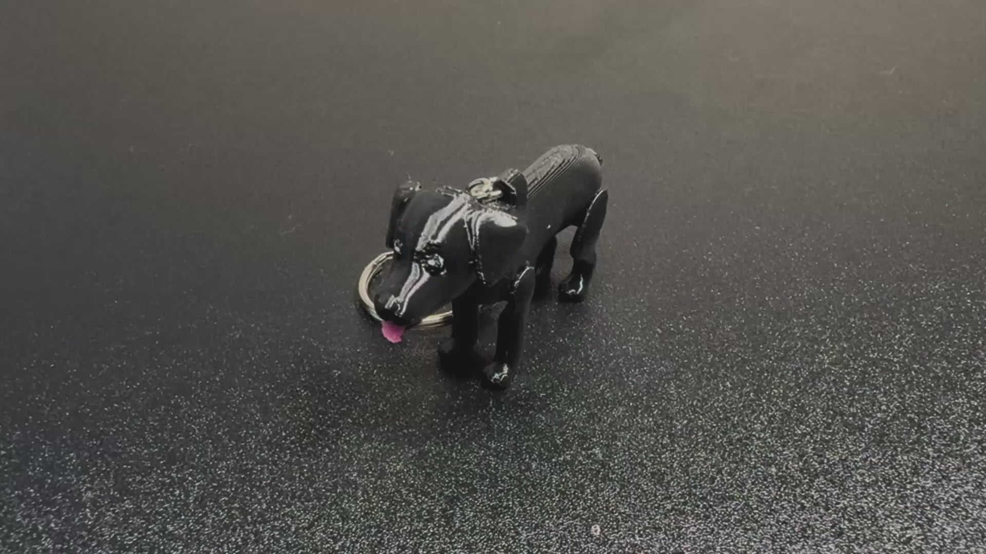 Black Labrador Keychain